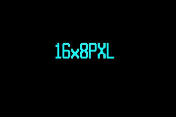 16x8PXL: A Futuristic Display Font for Editorial Impact