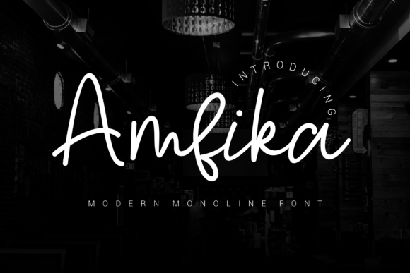 Amfika: A Handwritten Script Font That Feels Human on Every Screen