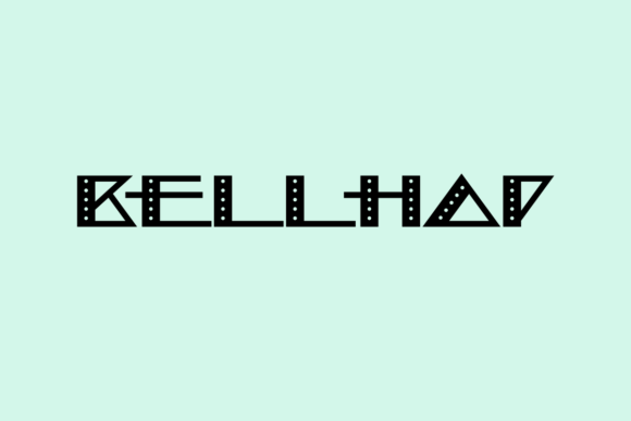 Bellhop: A Playful Geometric Font for Handmade Labels & Printables