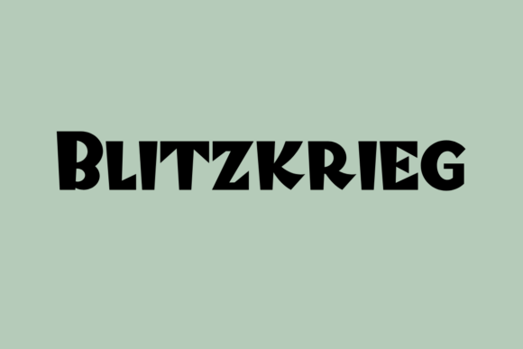 Blitzkrieg: A Bold Display Font for Editorial Impact