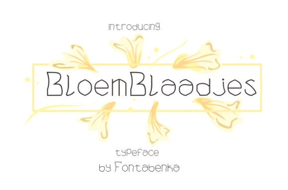 Bloem Blaadjes: A Playful Display Font for Thoughtful Digital Branding