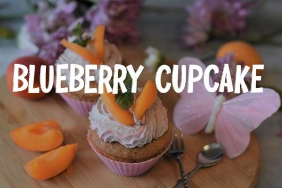 Blueberry Cupcake: A Bold, Friendly Display Font for Editorial Warmth