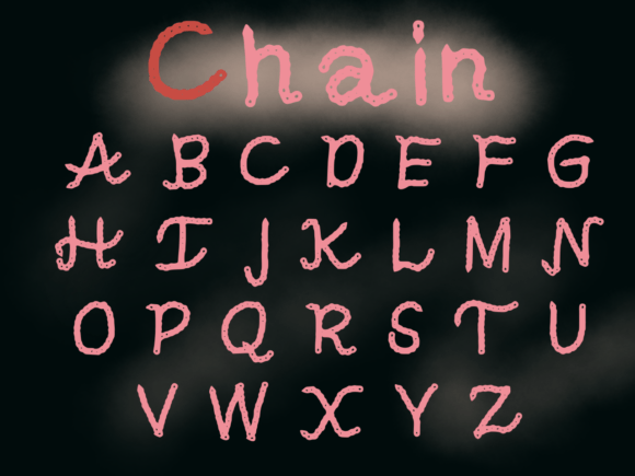 Chain: A Playful Handwritten Display Font for Makers