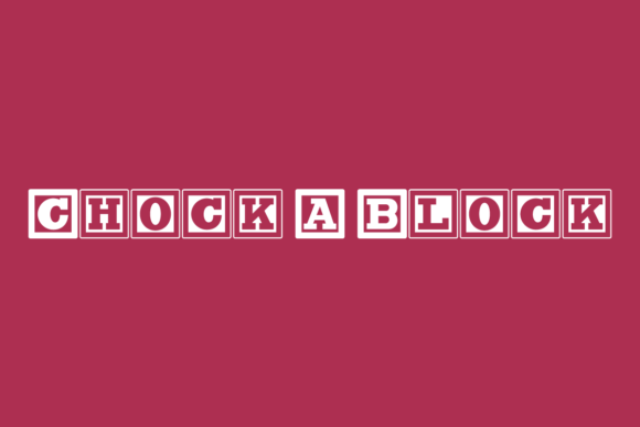 Chock a Block: A Playful Display Font for Editorial Impact