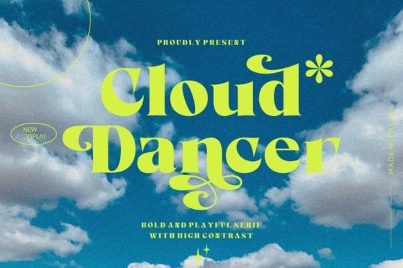 Cloud Dancer: A Bold Serif Font That Makes Your Brand Feel Intentional