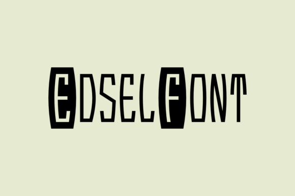 EdselFont: A Playful Display Typeface for Editorial Impact