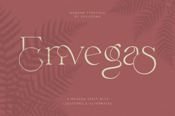 Envegas: A Modern Serif Font That Elevates Real Small Business Branding