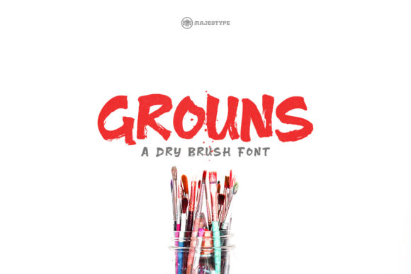 Grouns: A Bold Display Font That Anchors Your Web Design
