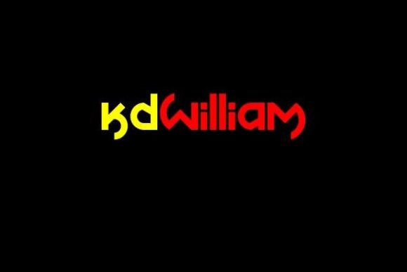 KDWilliam: A Techno Display Font for Editorial Impact