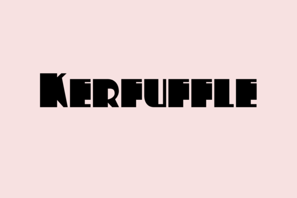 Kerfuffle: A Playful Display Font for Bold Digital Headlines