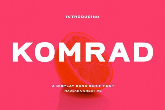 Komrad: A Modern Sans Serif Display Font for Editorial Impact
