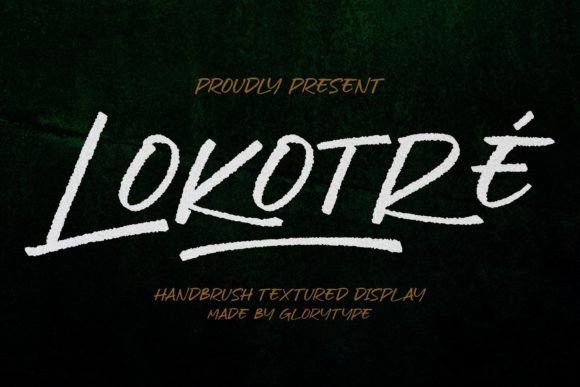 Lokotre: A Handwritten Display Font That Feels Human, Not Hyped