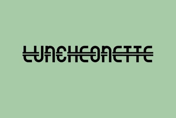 Luncheonette: A Fun, Futuristic Font for Small Business Branding