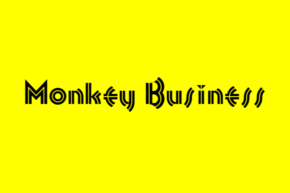 Monkey Business: A Fun, Modern Display Font for Small Business Brands