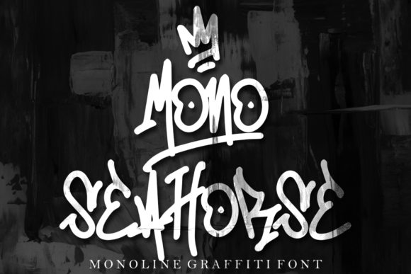 Mono Seahorse: A Monoline Graffiti Font That Fits Real Branding