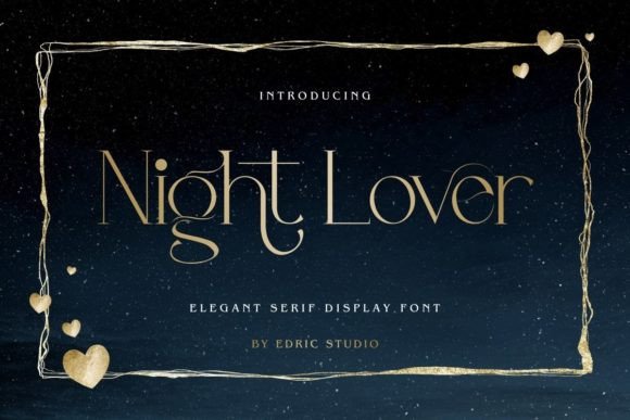 Night Lover Font: A Serif Display Typeface for Elegant Digital Headlines