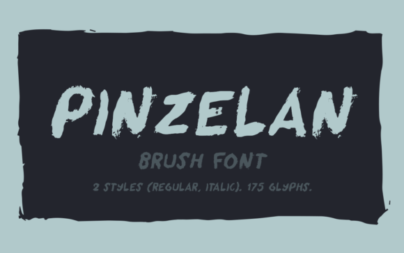 Pinzelan: A Bold Display Font for Digital Brand Identity
