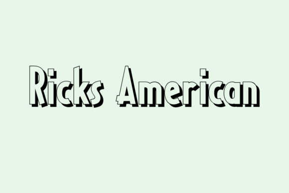 Ricks American Font: Bold, Eye-Catching Display Type for Handmade Creators