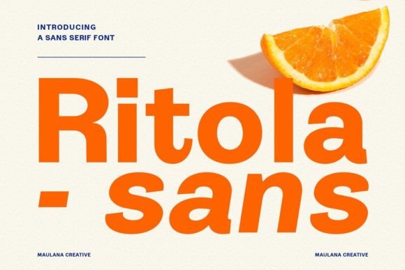 Ritola Sans: A Fresh, Natural Display Font for Real Branding
