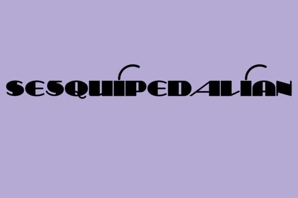 Sesquipedalian: A Bold Retro Display Font for Web Design