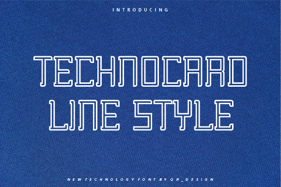 Technocard Line: A Bold, Authentic Sans Serif Display Font